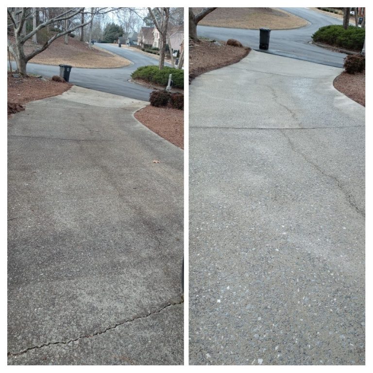 Driveway; concrete; pressure wash; power wash; clean; restoration; surface; flawlesspressurewashing; 7272675320