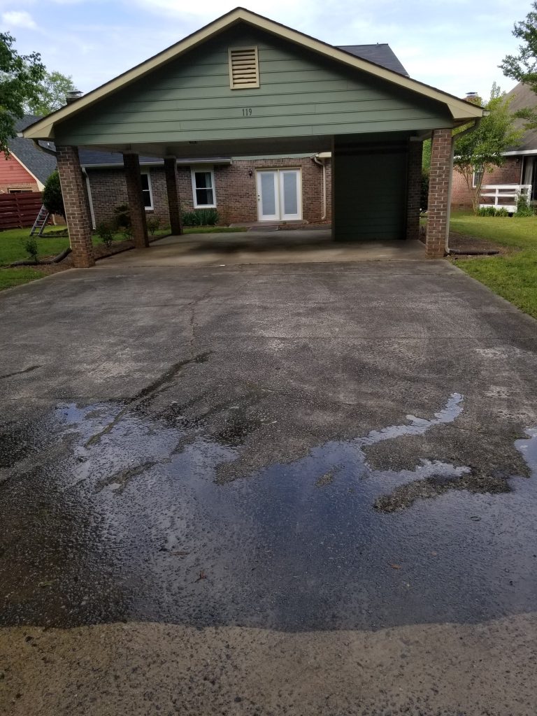Driveway; concrete; pressure wash; power wash; clean; restoration; surface; flawlesspressurewashing; 7272675320
