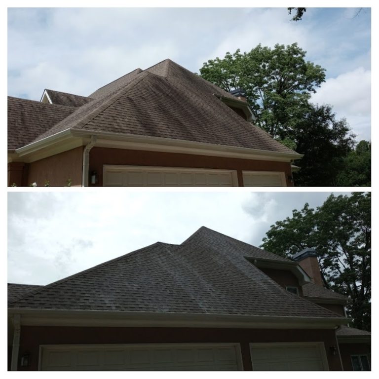 soft;wash;roof;shingle;metal;alsphalt;algie;black;streak;green;moss;flawlesspressurewashing;7272675320;