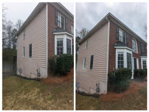 Hudson FL house washing before and after – soft wash stucco cleaning